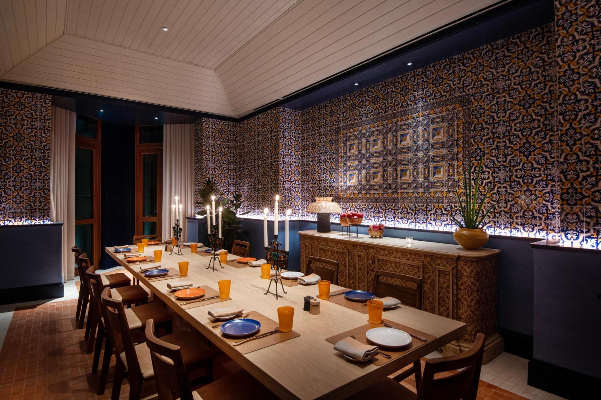 多哈四季酒店 外观 照片 The dining room at the restaurant
