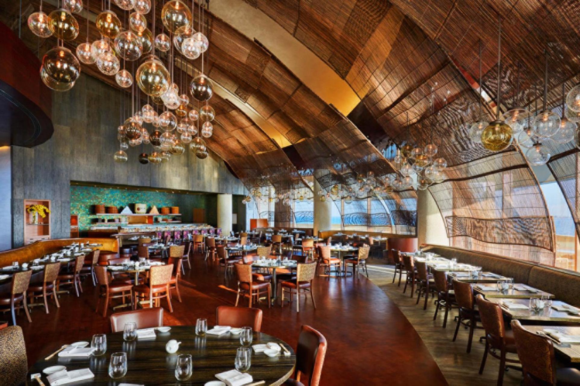 多哈四季酒店 外观 照片 Interior of the restaurant